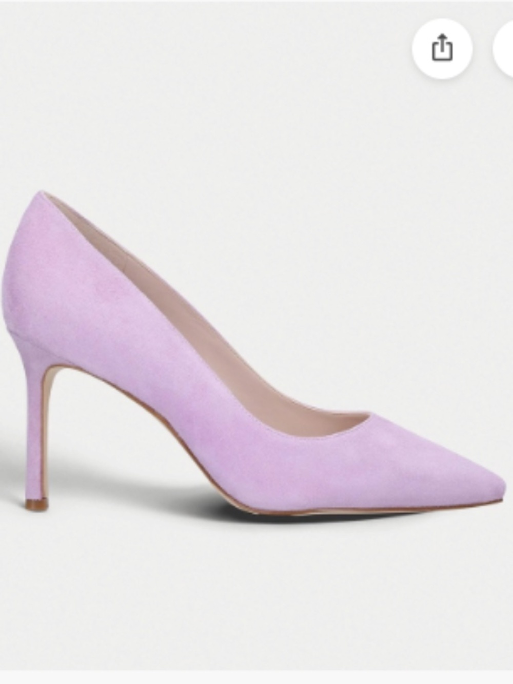 Nine West Women's Fresh Pump in Light Violet Suede - Size 8.5